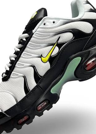 Женские кроссовки nike air max plus white black mint 8