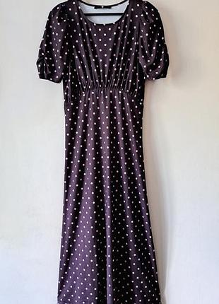 Сукня міді в горох