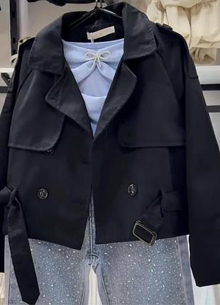 Укороченый тренч 🧥 оверсайз