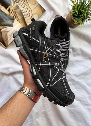Asics gel-kahana 8 black white stripes gore-tex termo