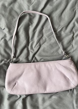 Сумка багет на плече лавандова/бузкова/ніжно фіолетова в подарунок до замовлення