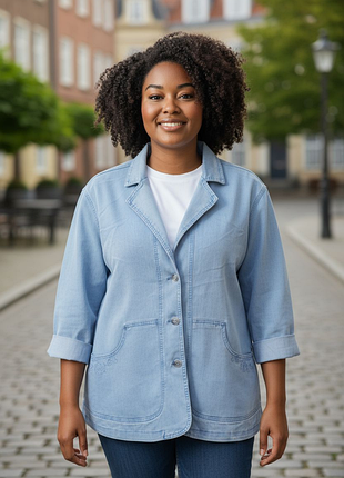 Жіночий джинсовий піджак,жіночий джинсовий жакет,літня джинсова жіноча куртка