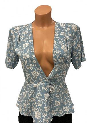 Легка блуза primark з квітковим принтом, розмір 36 (s)
