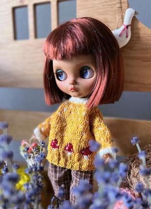 Светрики для ляльок blythe, одежа для ляльок