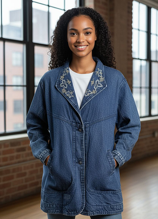 Джинсовая женская куртка,джинсовый женский кардиган,женская джинсовая парка