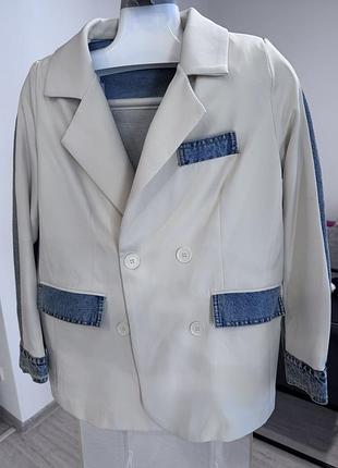 Піджак з джинсовою спиною