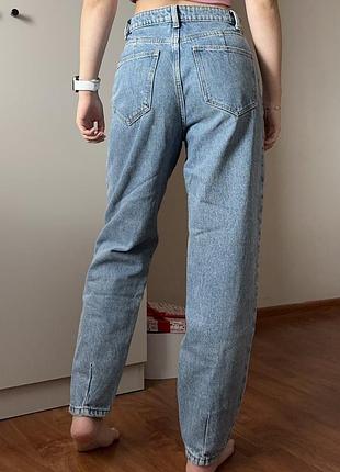 Джинси mom sinsay 34 xs темно блакитні