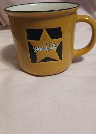 Металева кружка, кухоль  smile