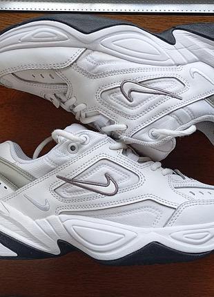 Кроссовки nike m2k tekno white bq3378-100 оригинал р.40 белые натуральная кожа