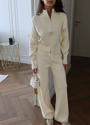 Теплый осенний спортивный костюм двойка комплект двойка соп худи брюки прямые