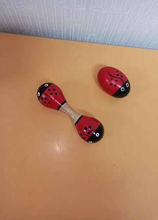 Деревянные маракасы набор