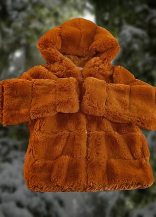Шубка женская медного цвета
