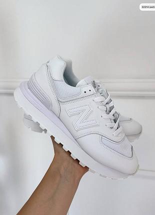 Белые кожаные кеды кроссовки