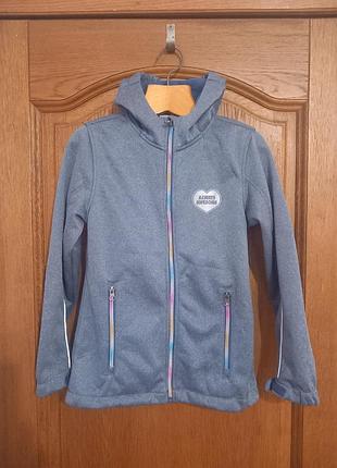 Фирменная куртка на флисе рост 146см