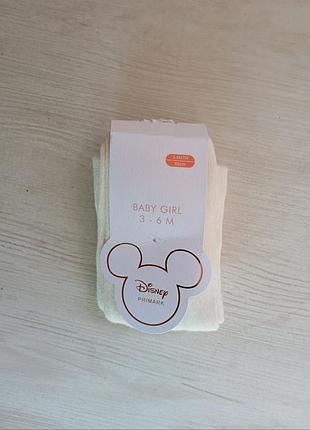 Детские колготки с розовой пяткой primark