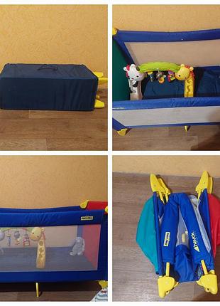 Продается раскладная детская кроватка-манеж hauck dream n play plus. оригинал. очень легко складывается по зонтиковому типу,