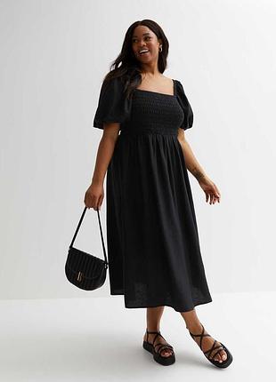 Бавовняна сукня міді