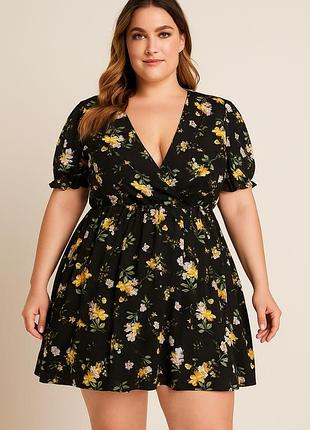 🥰 міні сукня в квітковий принт shein xl