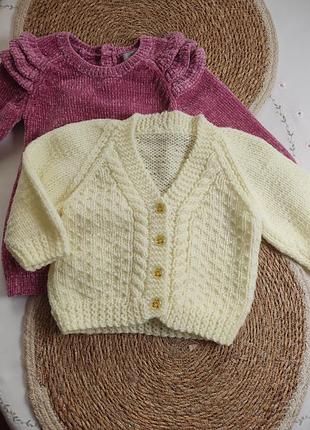 Теплая кофточка на девочку