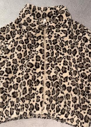 Куртка на блискавці зі штучного хутра