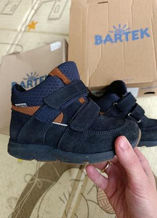 Ботинки ботинки осень мальчик bartek кожаные