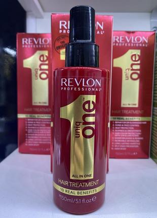 Маска-спрей для восстановления волос revlon uniq one classic hair treatment, 150ml