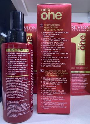 Маска-спрей для восстановления волос revlon uniq one classic hair treatment, 150ml2 фото