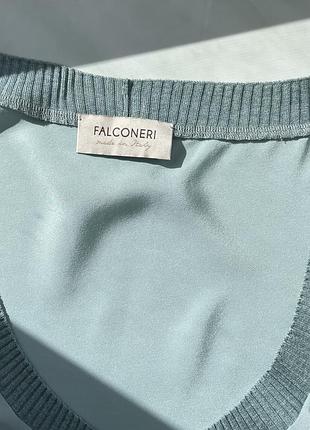 Falconeri, шовкова блуза  без рукавів, італія 8