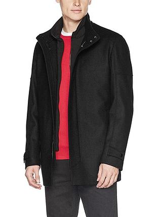 Шерстяное пальто на молнии strellson размер 50 // куртка парка шерсть