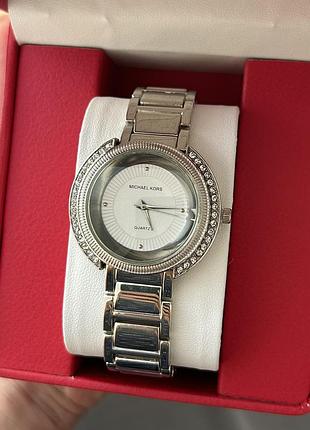 Годинник жіночий мк під срібло, часы женские майкл корс под серебро, новинка, топ