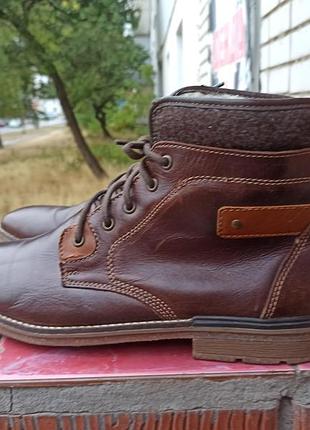 Утеплені шкіряні черевики rieker