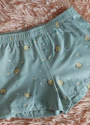 Шорты пижамные трикотаж 6-8 размер, евро 34-36