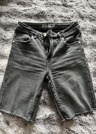 Шорти джинсові чорні