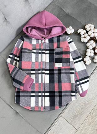 Утеплена сорочка на дівчинку