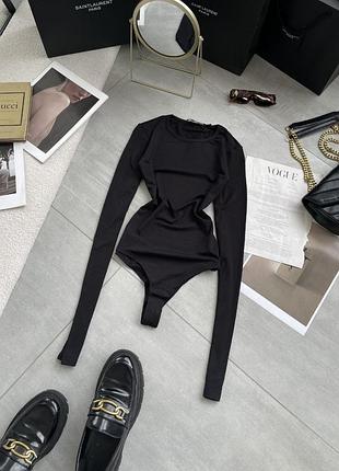 Базовый однотонный боди бодик