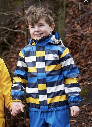 Куртка дощовик грязепруф  прорезинений на флісі kids tcm tchibo (німеччина)