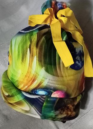 Тёплая трикотажная шапка на плюшевой основе,57-58.