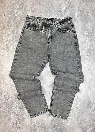 Джинси мом поло без потертостей