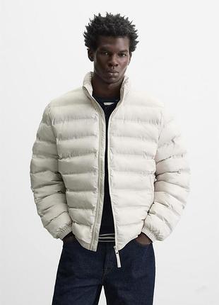 Легкая стеганая водоотталкивающая куртка zara