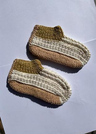 Вязаные следки или короткие носки