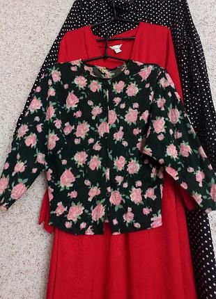 Кофта кардиган джемпер цветочный принт узор английская