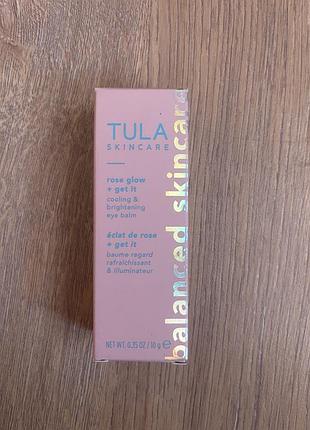 Бальзам для шкіри навколо очей tula skincare rose glow