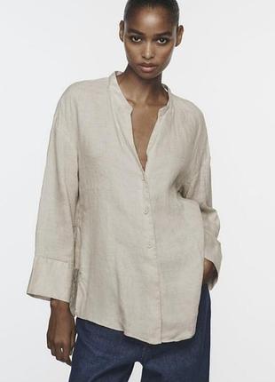 Сорочка оверсайз льон
