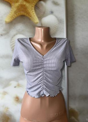 Стильний топ в рубчик new look розмір 8