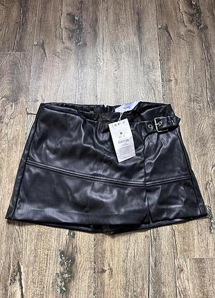 Юбка юбка юбки шорты кожаная bershka с разрезом