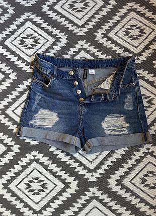 Джинсові короткі шорти divided, xs s