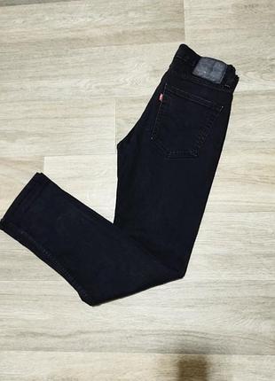 Чоловічі чорно-сірі джинси levis 514 розмір 30/32