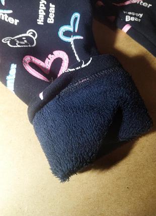 Теплые брюки на девочку 5