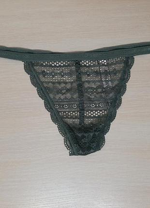 Красивые ажурные трусики стринги victoria's secret 8