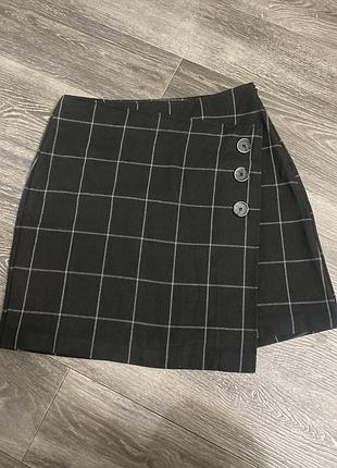 Асиметрична спідниця в клітинку від mango